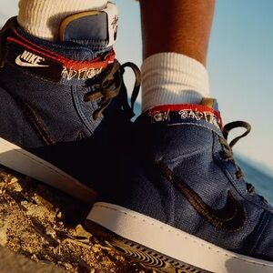 NIKE VANDAL HIGH X STUSSY Deep Royal Blue SIZE 12